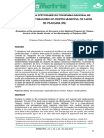 Avaliacao Da Efetividade Do PNCT No Centro Municipal de Saude de Pejucara RS