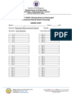 Answer Sheet Periodical Test