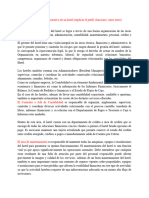 estructura contable y administrativa de un hotel (explicar el perfil, funciones, entre otros)