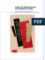 Thin Objects An Abstractionist Account Oystein Linnebo Ebook Full Chapter