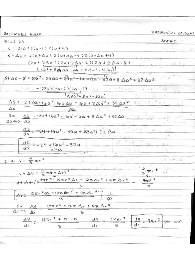 Differential Calculus | PDF