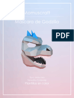 Máscara Godzilla - Momuscraft