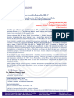 CRB-SP - 119-2022 - Primeira Convocação para Assembleia Regional Da CRB-SP