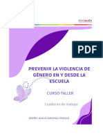 Cuaderno de Trabajo - Prevenir La Violencia de Género en y Desde La Escuela