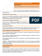 The Environment of Human Resource Management