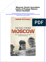 News From Moscow Soviet Journalism and The Limits of Postwar Reform Simon Huxtable Download PDF Chapter