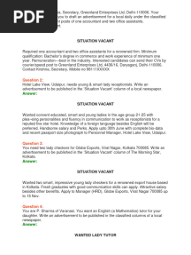 Advertisement Writing Class 11 Cbse