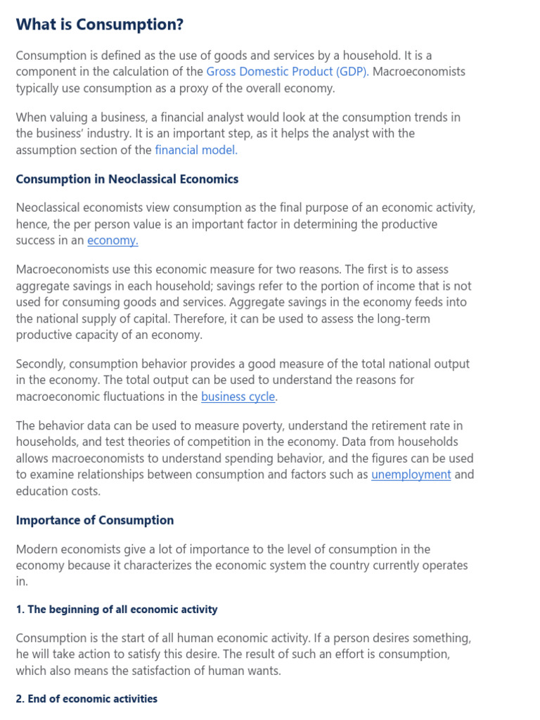 Understanding Consumption and National Income | PDF | Economics ...