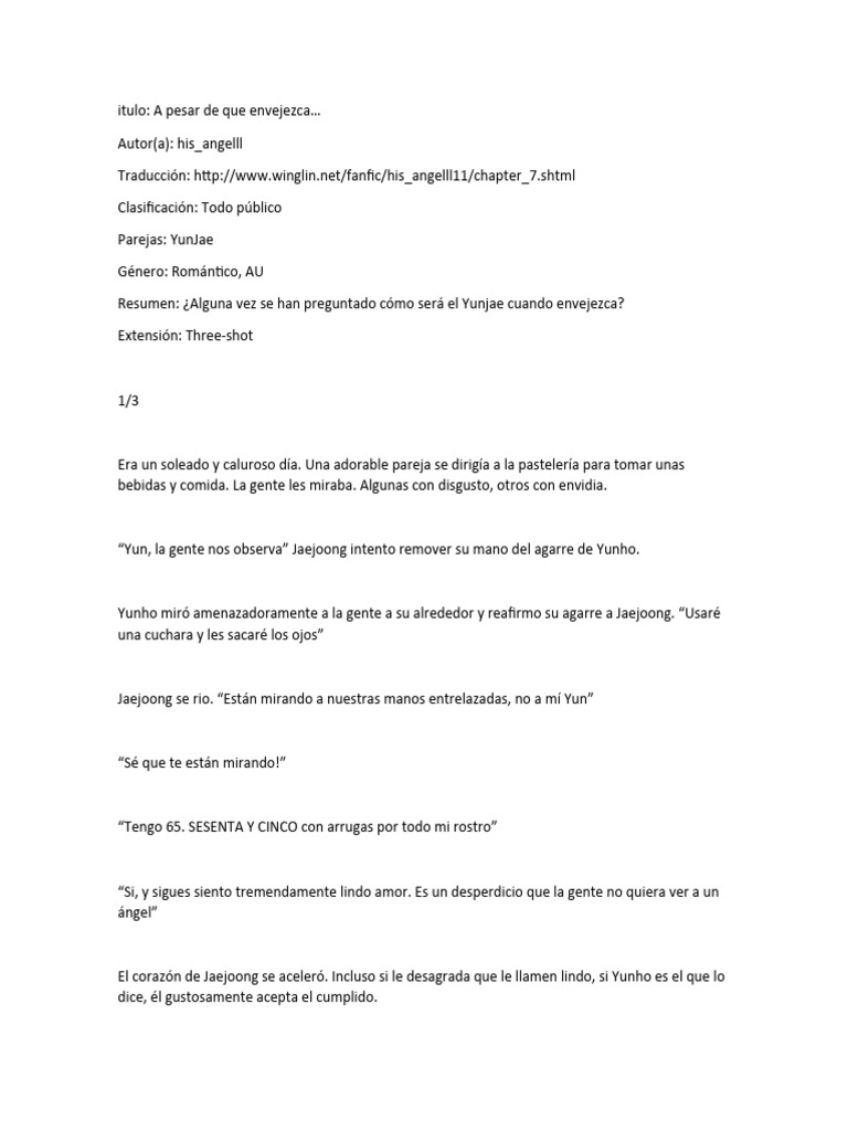YJ-A Pesar de Que Envejezca | PDF | Amor