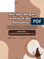 Ada Apa Dengan Wanita Di Bulan Ramadhan Ustadzah