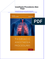 Thoracic Anesthesia Procedures Alan Kaye  ebook full chapter