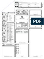 Feyd Rautha Character sheet 5e DnD