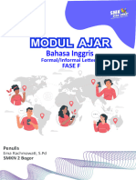 Modul Ajar Bahasa Inggris - Surat Formal Dan Informal - Fase F