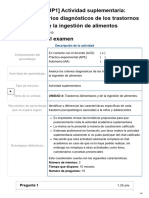 Examen - (ACDB1-15%) (SUP1) Actividad Suplementaria - Analice Los Criterios Diagnósticos de Los Trastornos Alimentarios y de La Ingestión de Alimentos