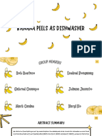 Banana Peels As Dishwasher