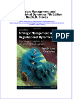 Strategic Management And Organisational Dynamics 7Th Edition Ralph D Stacey full download chapter