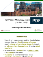 ABCT3631 Metrological Traceability