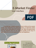 User Interface of Farmers E-Market Finder