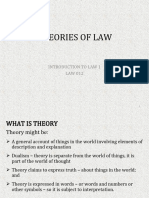 2) Theories of Law