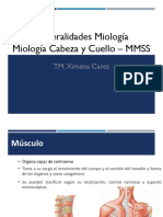 Clase 06 Generalidades Miologia, Cabeza y Cuello y MMSS
