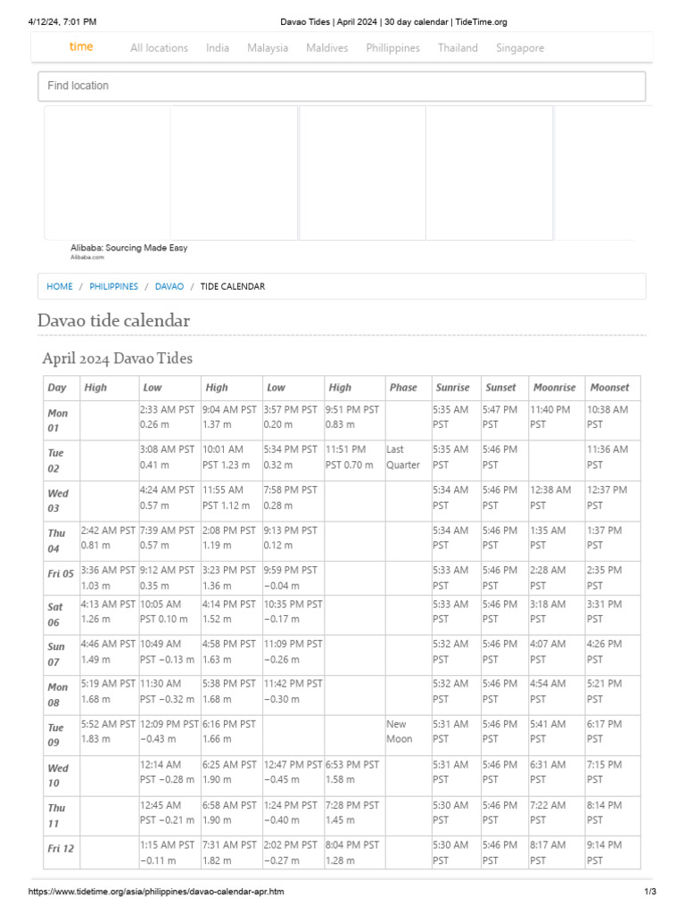 30 Day Calendar Pdf