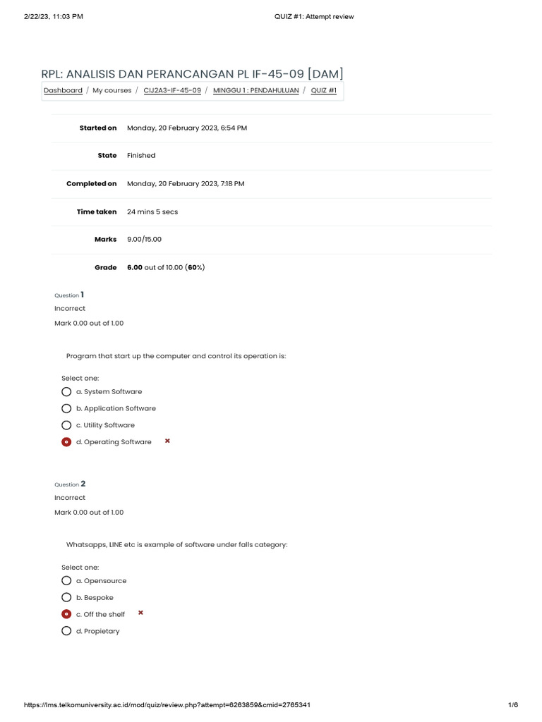 Quiz1 Rpl Pdf Engineering Software Engineering