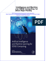Artificial Intelligence and Machine Learning For Edge Computing 1St Edition Rajiv Pandey Full Chapter
