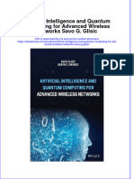 Artificial Intelligence and Quantum Computing For Advanced Wireless Networks Savo G Glisic Full Chapter