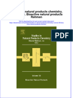 Studies in Natural Products Chemistry Volume 58 Bioactive Natural Products Rahman Full Download Chapter