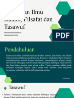 Hubungan Ilmu Kalam, Filsafat Dan Tasawuf