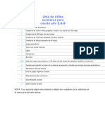 2023 Lista de Útiles Escolares para Cuarto Año E