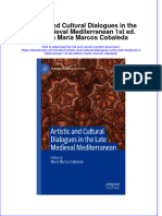 Artistic and Cultural Dialogues in The Late Medieval Mediterranean 1St Ed Edition Maria Marcos Cobaleda Full Chapter