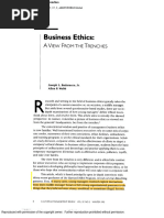 Badaracco and Webb, Bus Ethics A View From The Trenches, 1995