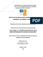 Caratula General de Proyecto de Inv. - Administración