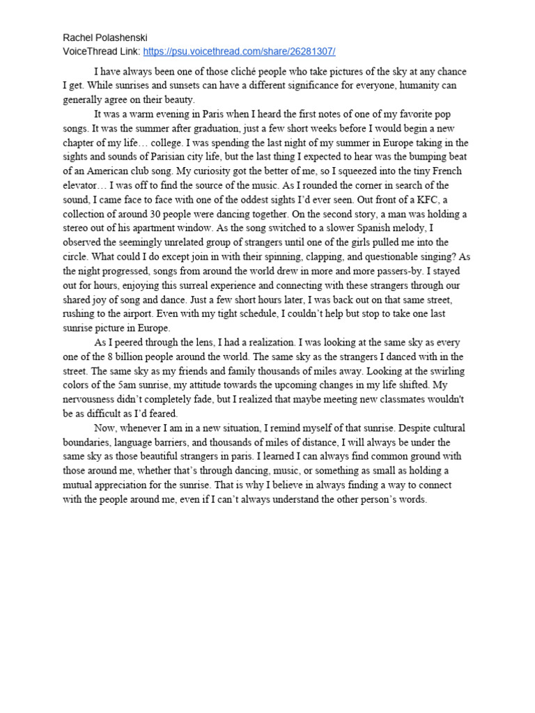 This I Believe Script 1 | PDF