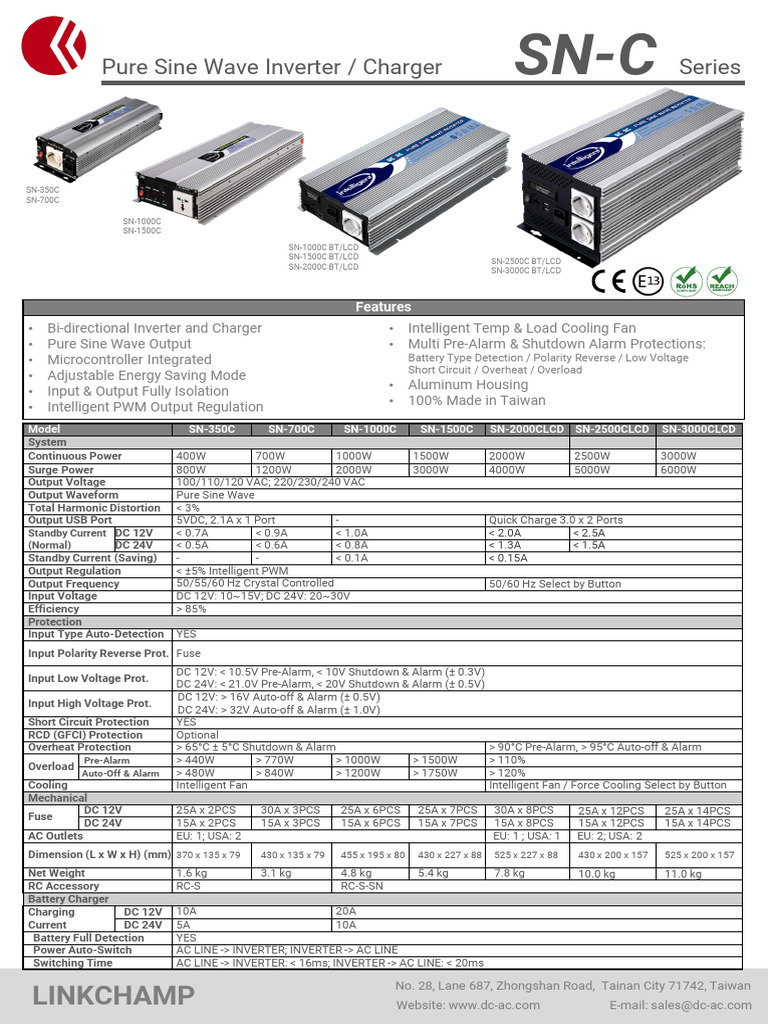 SN-C Series Inverter Overview | PDF | Power Inverter | Manufactured Goods
