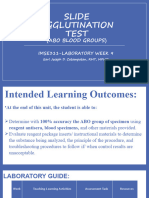 Week 9 Slide Agglutination Test