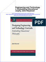 Designing Engineering and Technology Curricula Embedding Educational Philosophy John Heywood Full Chapter