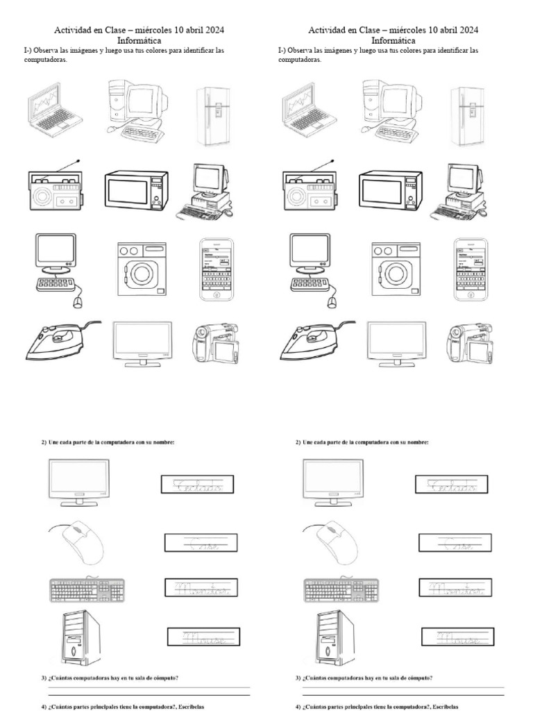 Primer Grado 10 Abril | PDF | Diseño | Hardware de la computadora