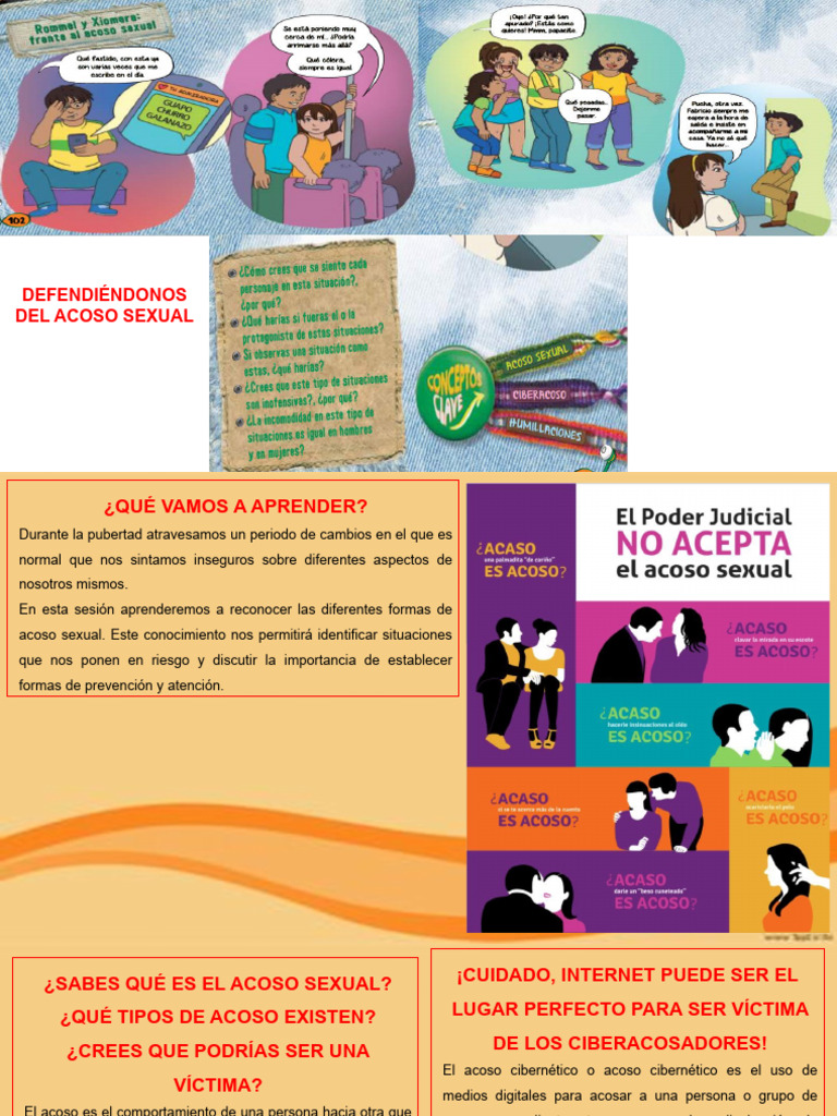 Prevención y Tipos de Acoso Sexual | PDF | Acoso sexual | Acoso cibernético