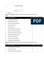 Form Inspeksi Kesiapan Dan Kelengkapan Operator Loader