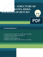 Chapter 3 Structure of Interest Rates Risks and Rates of Return