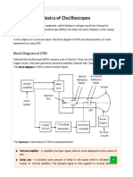 Basics of Oscilloscopes: Block Diagram of CRO