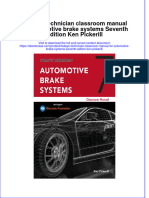 Todays Technician Classroom Manual For Automotive Brake Systems Seventh Edition Ken Pickerill  ebook full chapter