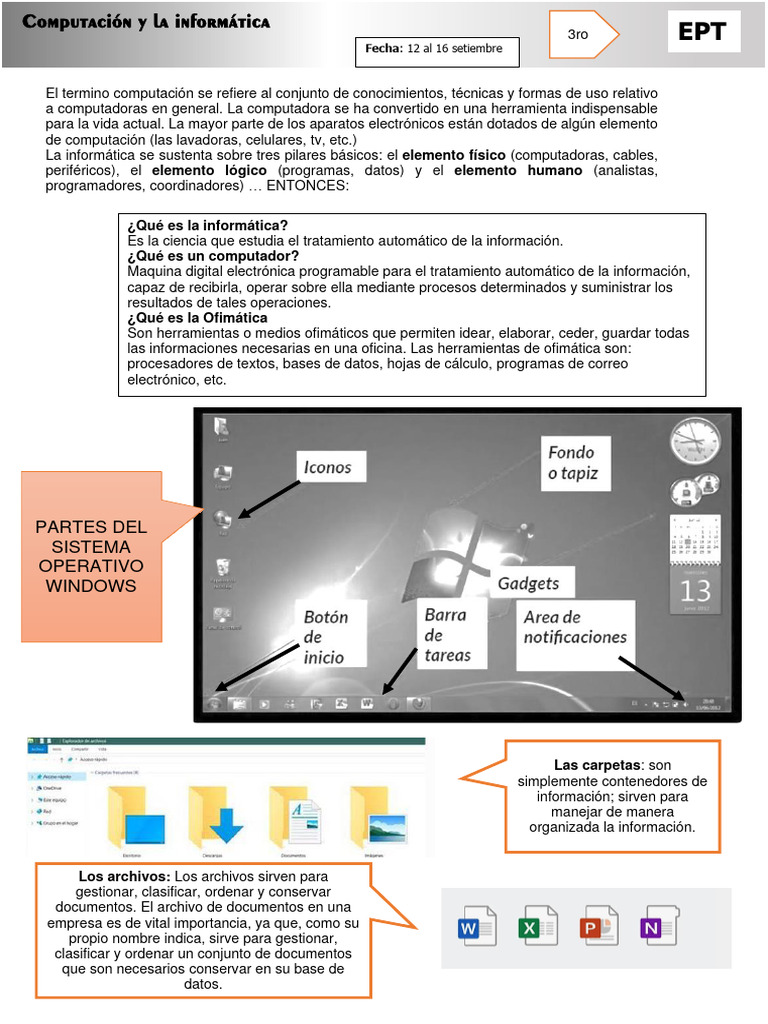 FICHA 3ro | PDF | Informática | Archivo de computadora