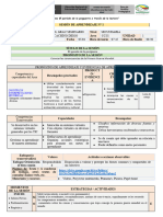 FORMATO Sesión de Aprendizaje - UGEL PADRE ABAD - 2024 CCSS 5° EDA 1 Semana 1