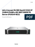 HPE ProLiant DL380 Gen10 5218 2.3GHz 16-Core 1P 32GB-R P408i-A NC 8SFF 800W PS Server-PSN1012026007USEN