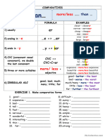 Comparatives and Superlatives