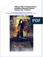 Surviving Hallow Hill A Supernatural Prison Academy Reverse Harem Romance A K Koonce Full Download Chapter