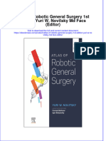 Atlas of Robotic General Surgery 1St Edition Yuri W Novitsky MD Facs Editor Full Chapter
